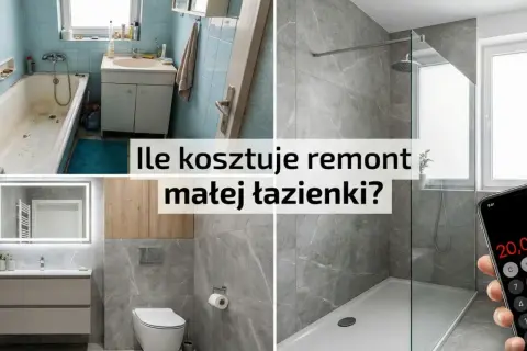 Porównanie starej i nowej łazienki. Sprawdź, ile kosztuje remont łazienki w bloku, by uzyskać nowoczesny efekt.