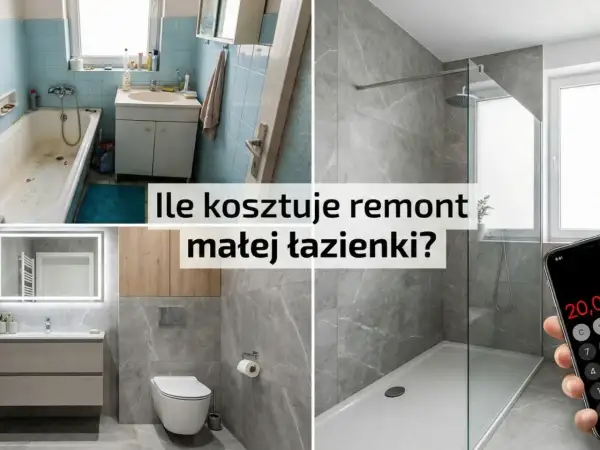 Porównanie starej i nowej łazienki. Sprawdź, ile kosztuje remont łazienki w bloku, by uzyskać nowoczesny efekt.